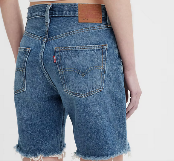 Shorts Feminino Jeans Levis 501 Anos 90